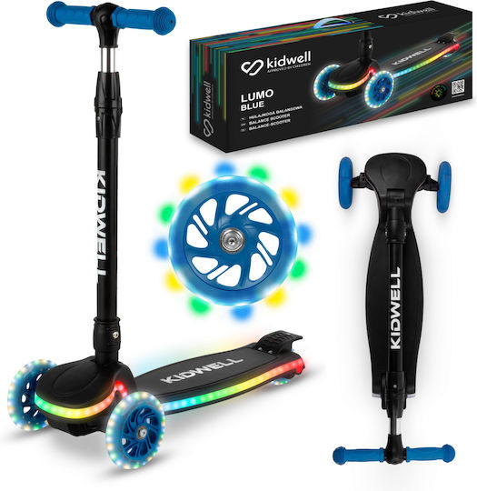 Kidwell Kids Scooter Foldable LUMO Blue 3-Wheel for 3+ Years Blue