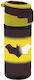 Kinderflasche Batman Kunststoff mit Strohhalm Gelb 532ml