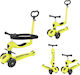 Kinderroller 3-Rad mit Sitz für 12 Monate Gelb