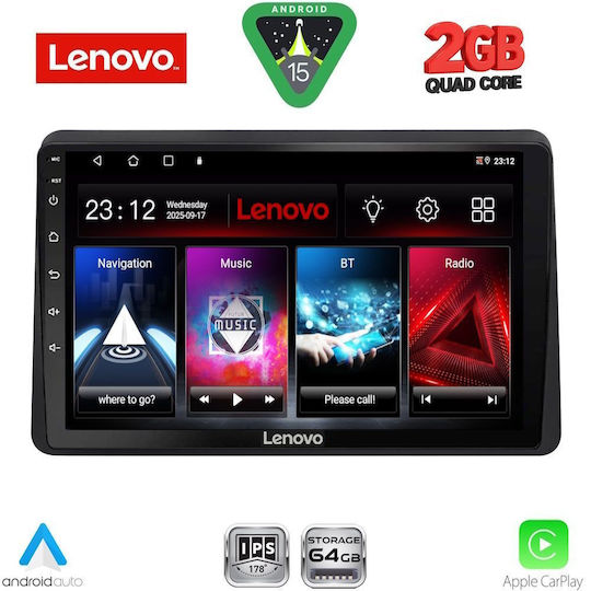Lenovo Car Audio System for Opel Movano Renault Master Nissan NV400 2020 (Bluetooth/USB/WiFi/GPS/Apple-Carplay/Android-Auto) with Touch Screen 10"