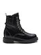 Leather Kids Boots Black