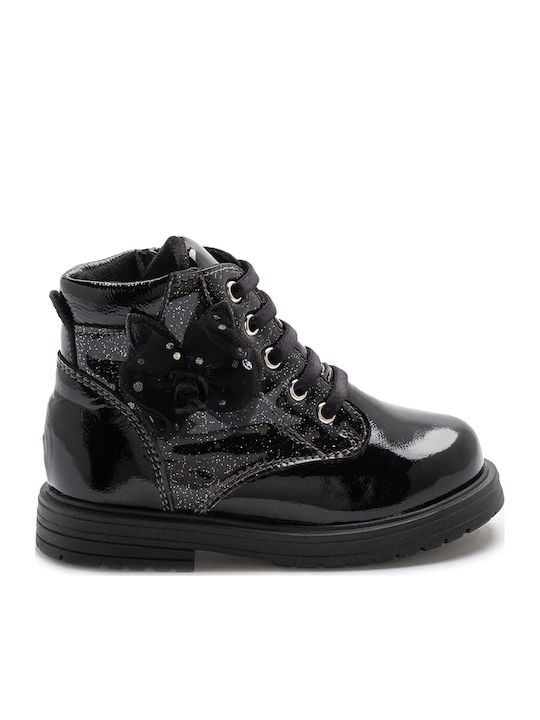 Kids Boots from Patent Leather Black