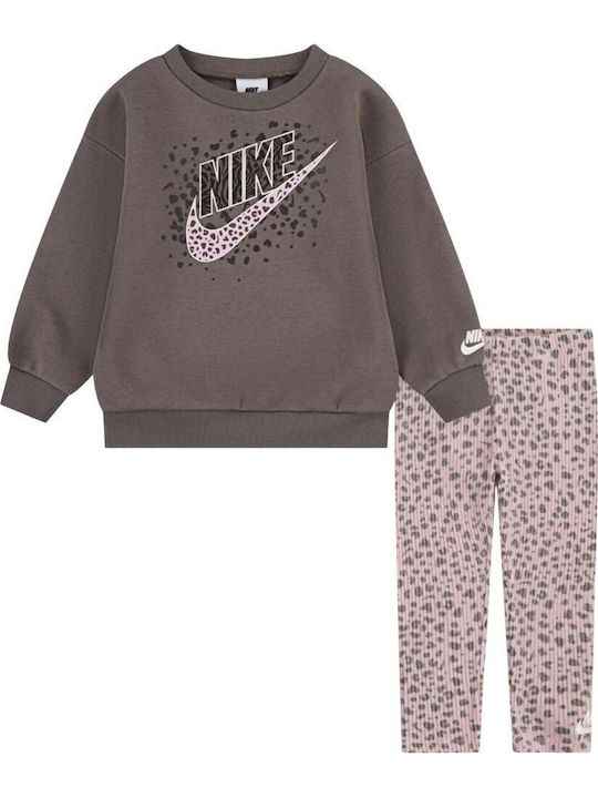 Kids' Set with Leggings Winter 2pcs Pink Wild Warmth