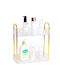 Tabletop Organizer Metallic Transparent