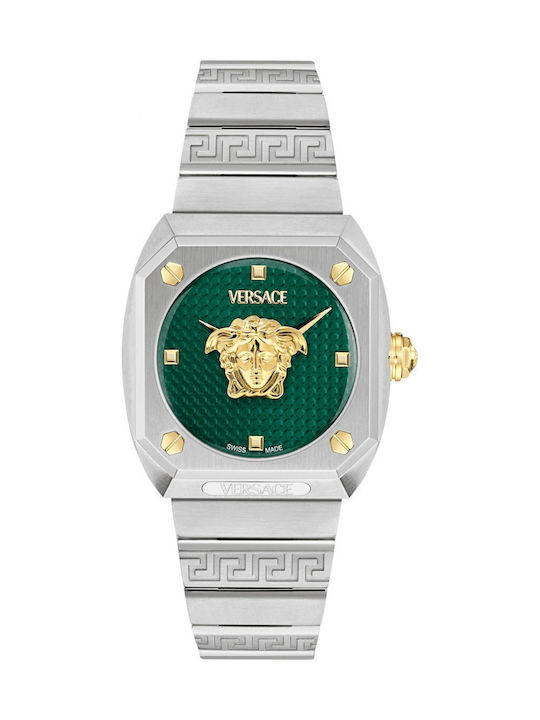 Versace Medusa Men's Watch Battery with Silver Metal Bracelet
