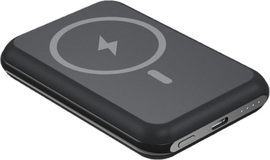 Energizer QM5000 MagSafe Power Bank 5000mAh 15W με Θύρα USB-C Μαύρο