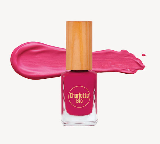 Charlotte Bio Glossy Nagellack Raspberry Rosa 10ml