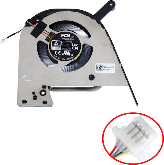 Laptop Fan CPU Cooling Fan Asus Vivobook Pro 15x M6501 M6501r M6501rr K6501zm K6501zc M6501rm K6501zm-eb74 16x Oled N7601z Ns85c74-22b01 Ns85c74-22b02 Dfscl42p16593k-fpcl 13nb0yd0t02011 4pin Code 81533