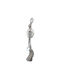 Marhome Hanging Lucky Charm Horseshoe Silver made of Metal 30cm 1pcs