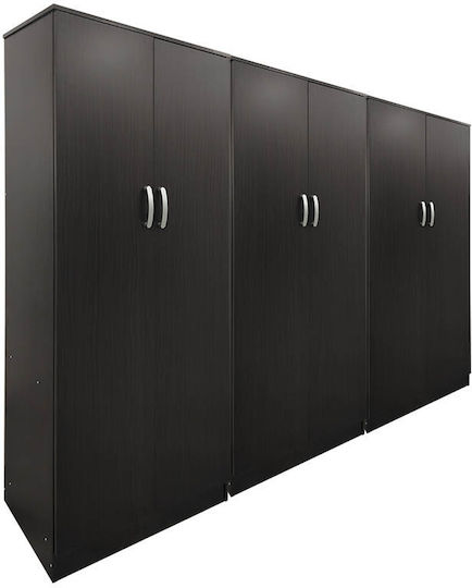 Sechs Türen Kleiderschrank Lego Wenge 240x42x180cm