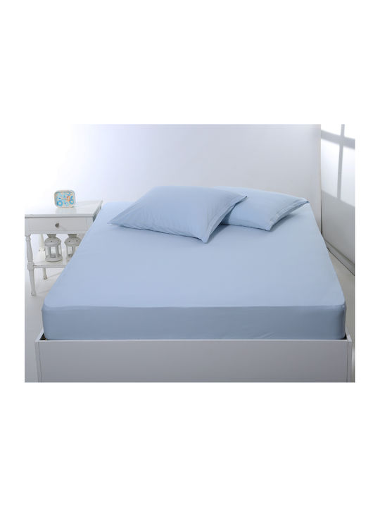 Silk Fashion Sheet for Single Bed with Elastic 100x200+35cm. Siel