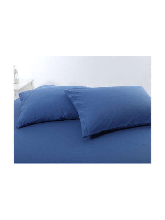 Silk Fashion Σετ Μαξιλαροθήκες με Φάσα Jean 50x70εκ.