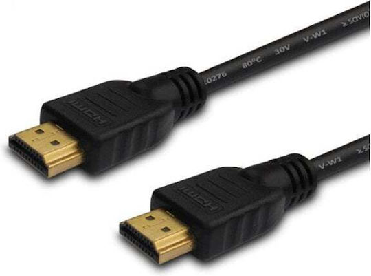 Savio Cablu HDMI de sex masculin - HDMI de sex masculin 15m Negru
