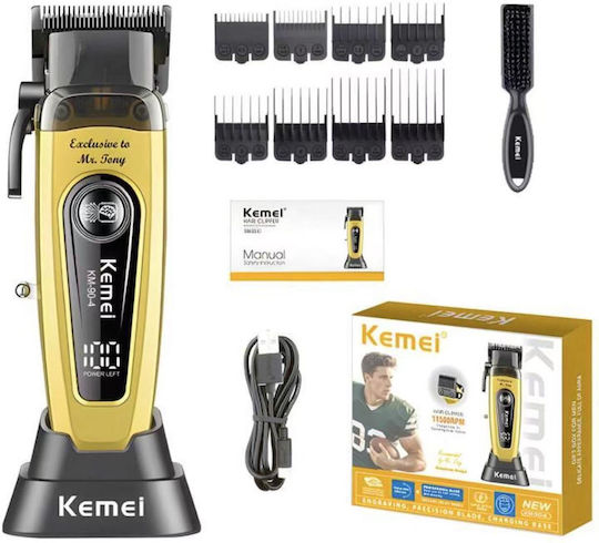 Kemei Επαγγελματική Επαναφορτιζόμενη Κουρευτική Μηχανή KM-904