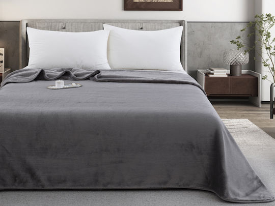 Liolios Home Κουβέρτα Μονή 160x240εκ. Grey SIM406-2800 Liolios Home Κουβέρτα Μονή 160x240εκ. Grey SIM406-2800