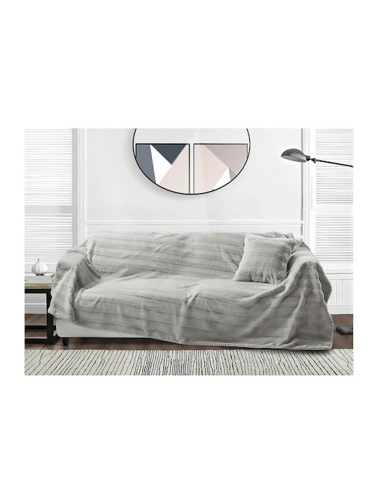 Liolios Home Volcano Ριχτάρι Διθέσιου Καναπέ 180x250εκ. Grey