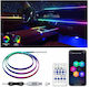 Decorative Led Rgb Lighting 110cm Car Cabin Usb Remote Control Hw-0401