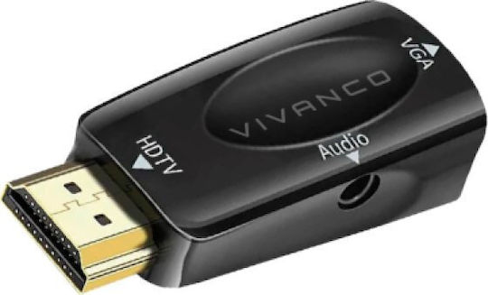 Vivanco Convertor HDMI masculin în VGA feminin 1buc