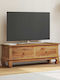 TV Stand Made of Solid Brown Wood L110xD35xH40cm
