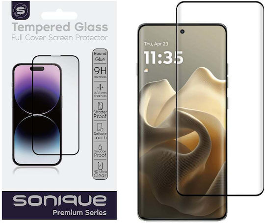 Curvy Glass Sonique Premium Series HD Full Cover 9H Motorola Edge 60 Pro 5G Black