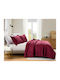 Liolios Home Подредба Покривало King Size Burgundy 260x240см 3бр