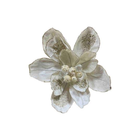 Velvet Blume Maonolia Creme 28 Cm Glitzer