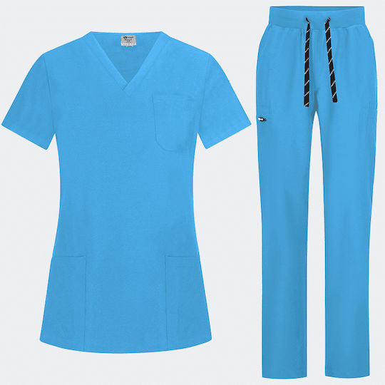 bwell Women's Blue Pants & Blouse Set