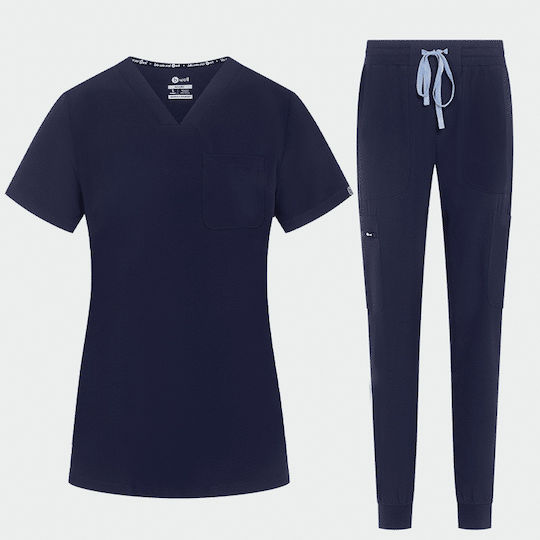 bwell Women's Blue Pants & Blouse Set