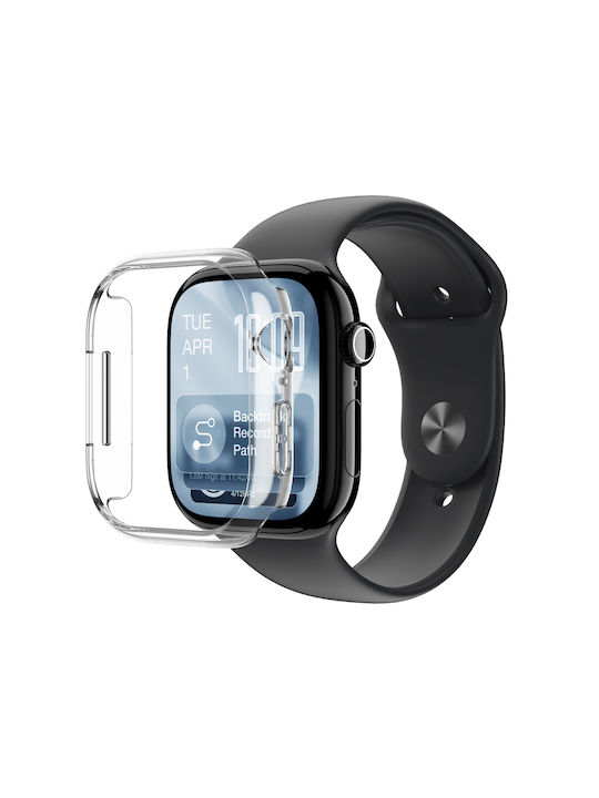 AmazingThing Plastic Case in Transparent color for Apple Watch Series 11 42mm