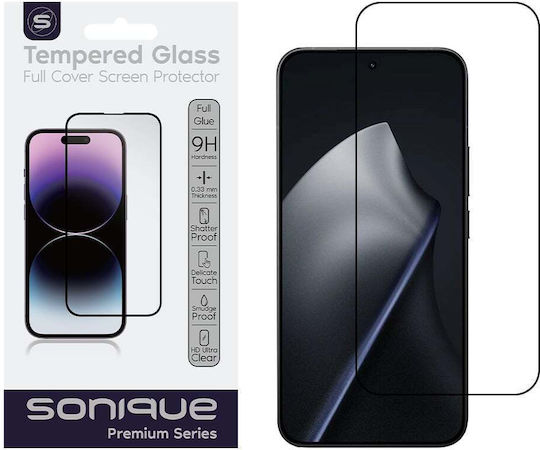 Hardy Glass Sonique Premium Series HD Full Cover 9H Compatible with Xiaomi Xiaomi 15T Xiaomi 15T Pro Black