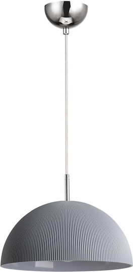 Agora Lighting Adjustable Pendant Light Gray with Socket E27 30cm