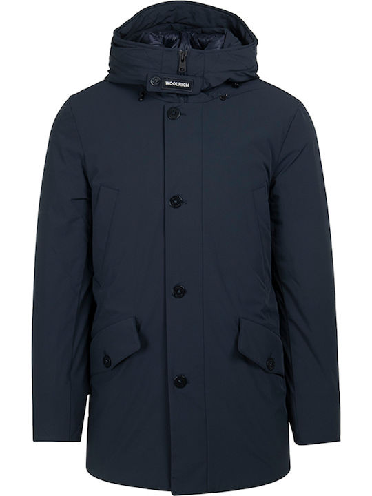 Woolrich Stretch Arctic Winter Jacket Parka Blue