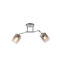 Agora Lighting Πλαφονιέρα Οροφής Γκρι με Ντουί E27