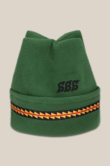 Beanie Unisex Fleece Beanie Knitted in Green color
