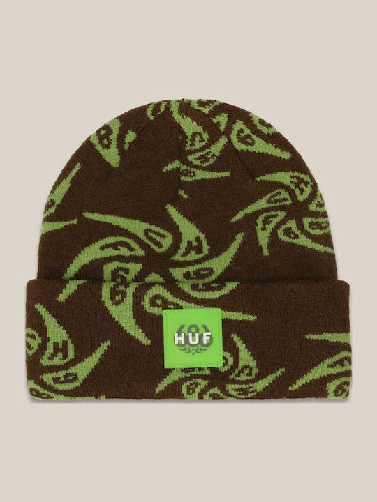 Beanie Unisex Σκούφος Πλεκτός σε Πράσινο χρώμα
