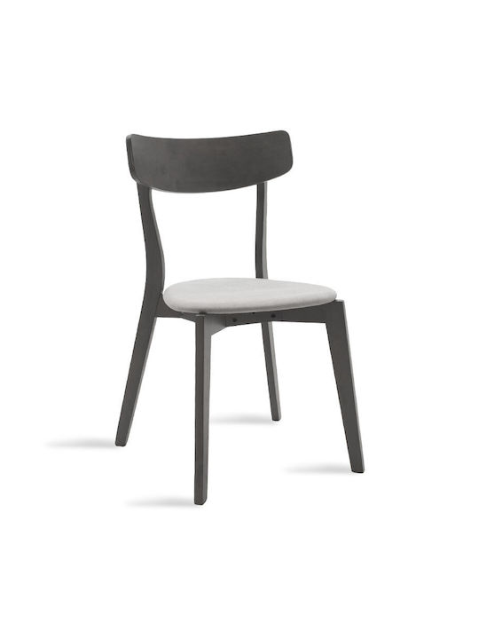 Toto Kitchen Wooden Chair Rustic Grey 45.5x51.5x77cm