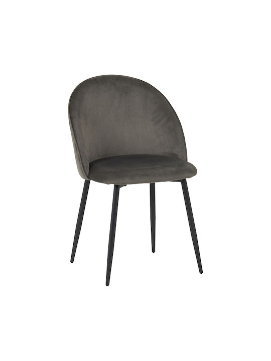 Perch Scaune Sala de mese Catifelate Anthracite 2buc 50x43x82buc