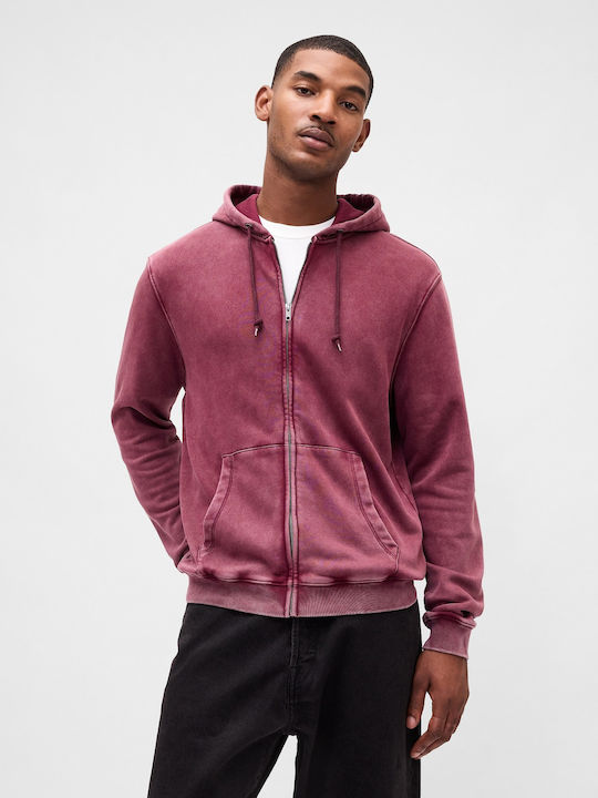 Sweatshirt with Hood Tuscan Red