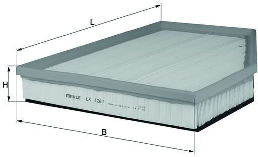 Mahle Air Filter Lx 1261