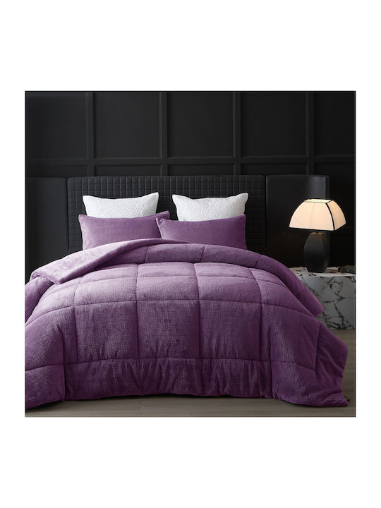 Liolios Home Duvet Cover Queen 220x240cm Cassiano Purple