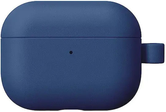 AmazingThing Θήκη Δερμάτινη με Γάντζο σε Μπλε χρώμα για Apple AirPods Pro 3