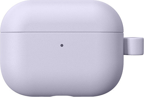 AmazingThing Θήκη Δερμάτινη με Γάντζο σε Μωβ χρώμα για Apple AirPods Pro 3
