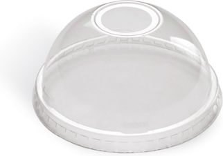 Dome Pet Transparent Lid 90mm Paper Cup 12oz 16oz 100pcs