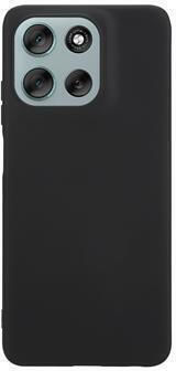 Tactical Umschlag Rückseite Silikon Schwarz (Moto G56)