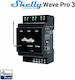 Shelly Wave Pro 3 Διακόπτης Ράγας 16A