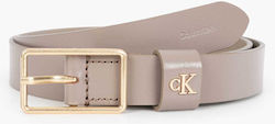 Calvin Klein Δερμάτινη Γυναικεία Ζώνη Καφέ