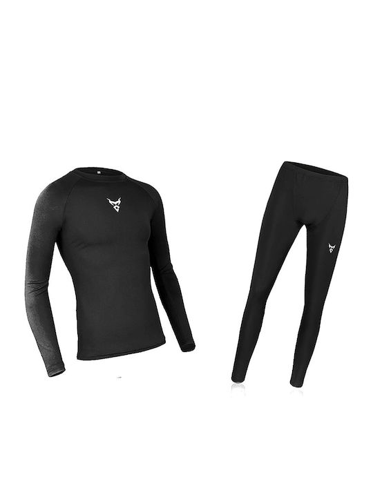 Herren Thermo Set Schwarz