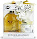 Gloss! Argan Oil Bath Skin Care Set for Body Cleaning 2pcs