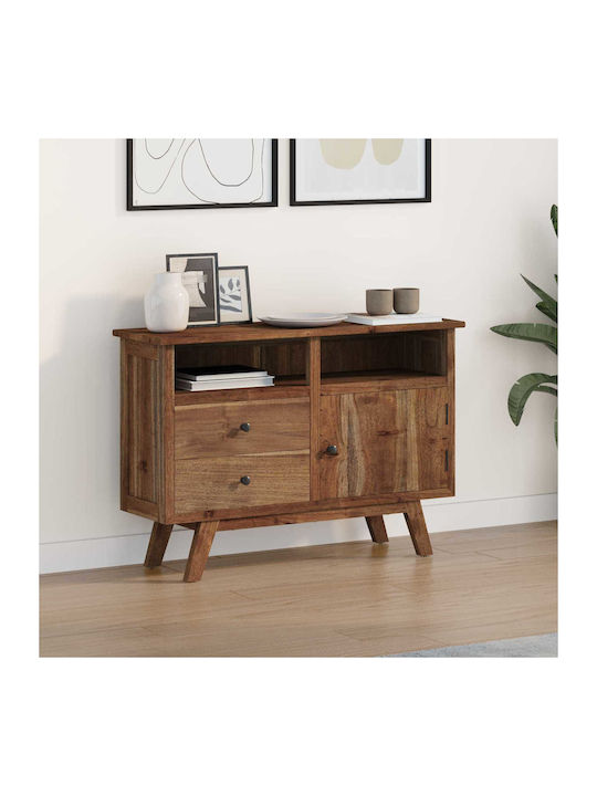 Sideboard made of Solid Wood with Drawers Coffee 100x30x68cm
