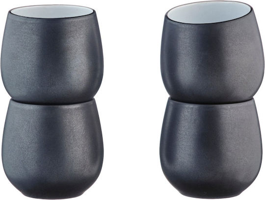Björn GOURMET Onyx Cană Ceramică Neagră 400ml 4buc